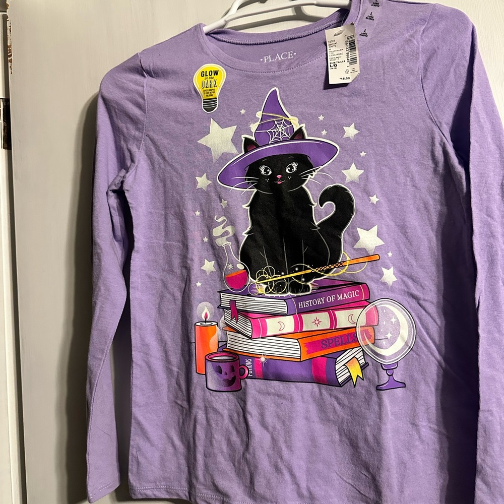 Place Lavender Magic Cat Long Sleeve Tee